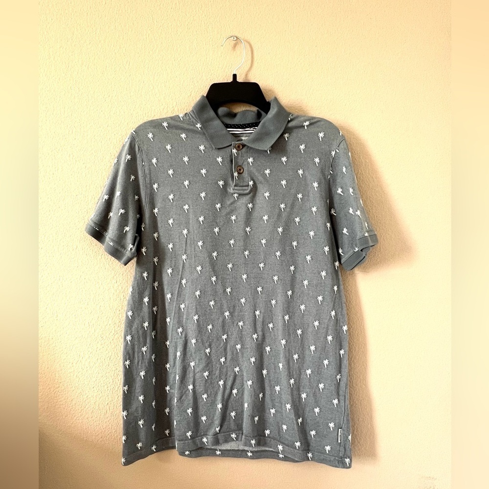 Ted Baker London All Over Palm Tree Polo Shirt